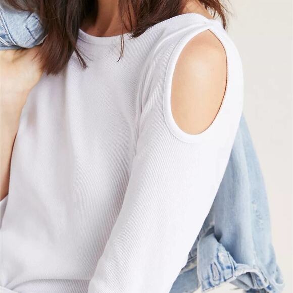 Anthropologie Jane Ribbed Long Sleeve Top - Picture 4 of 10